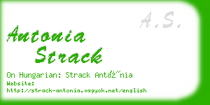 antonia strack business card